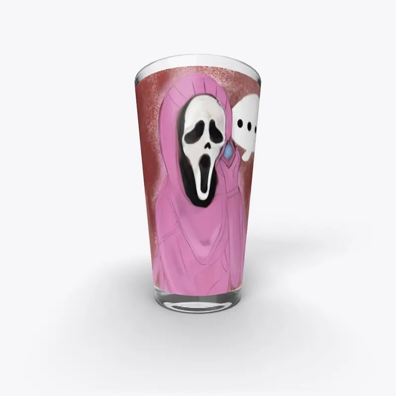 Ghost face pink