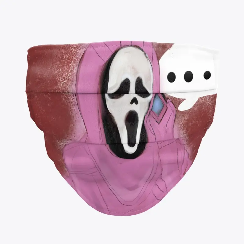 Ghost face pink