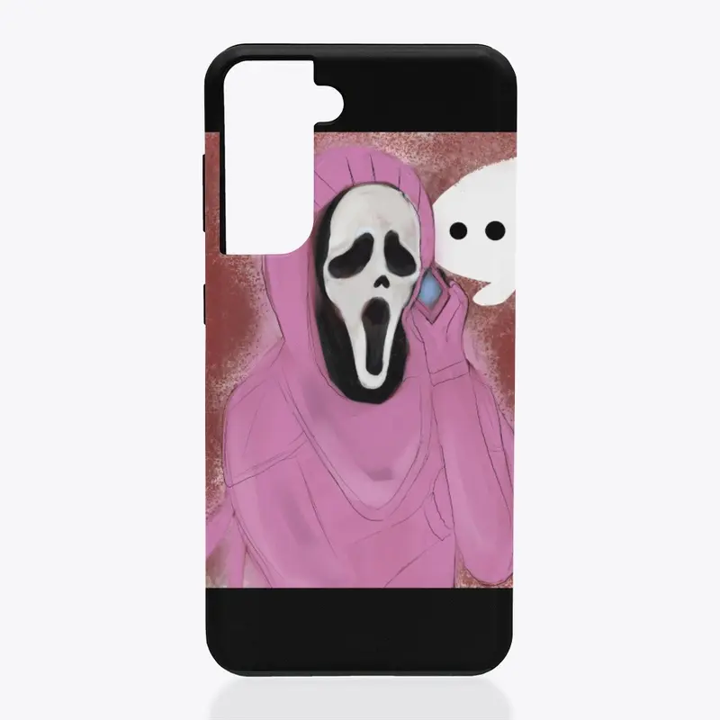 Ghost face pink