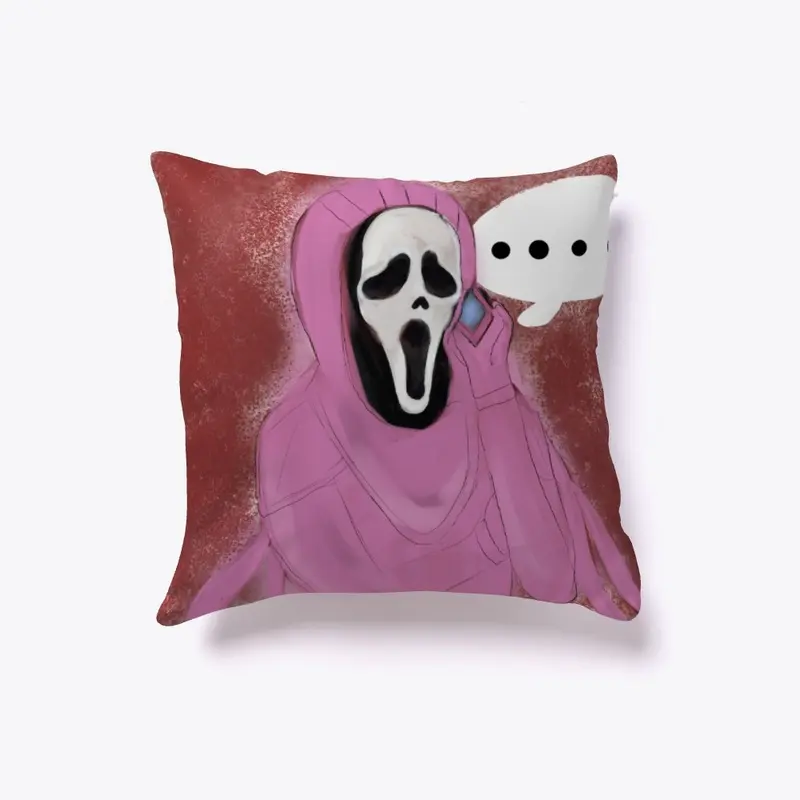 Ghost face pink