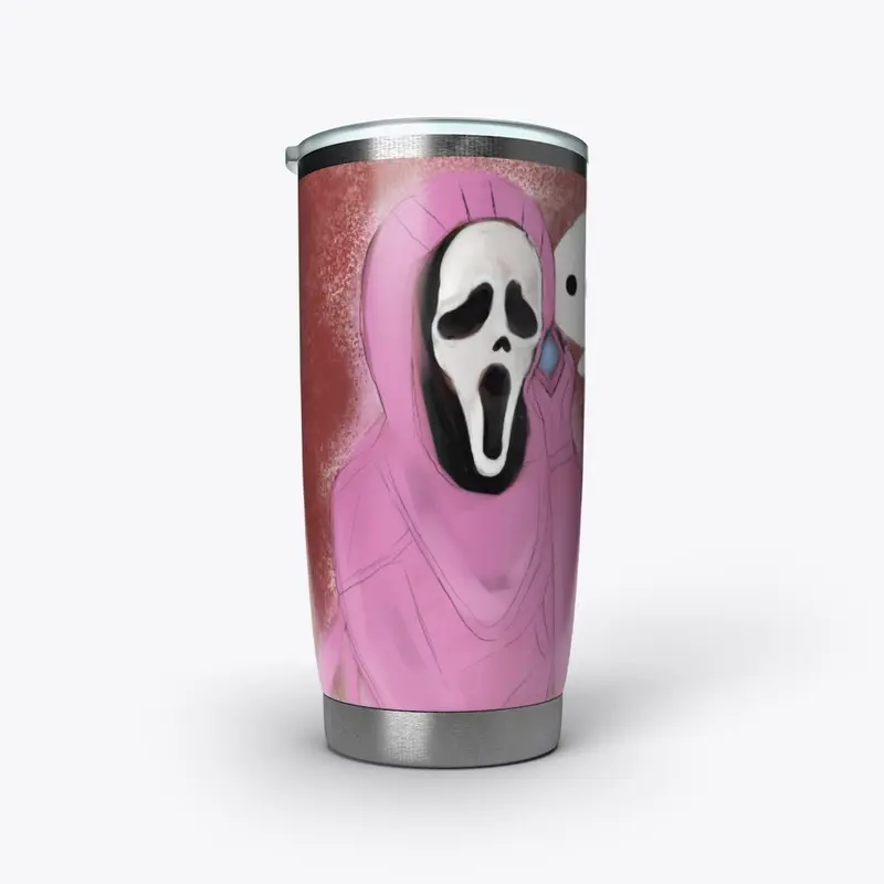 Ghost face pink