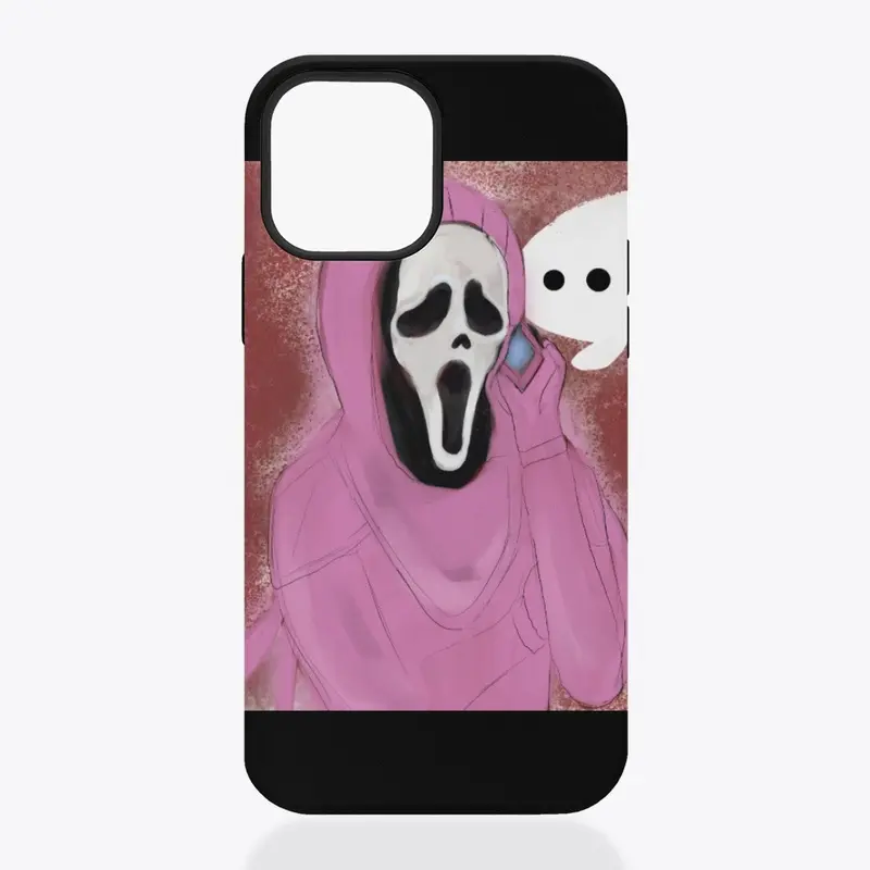 Ghost face pink